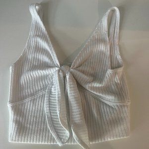 White Abercrombie & Fitch Crop Top